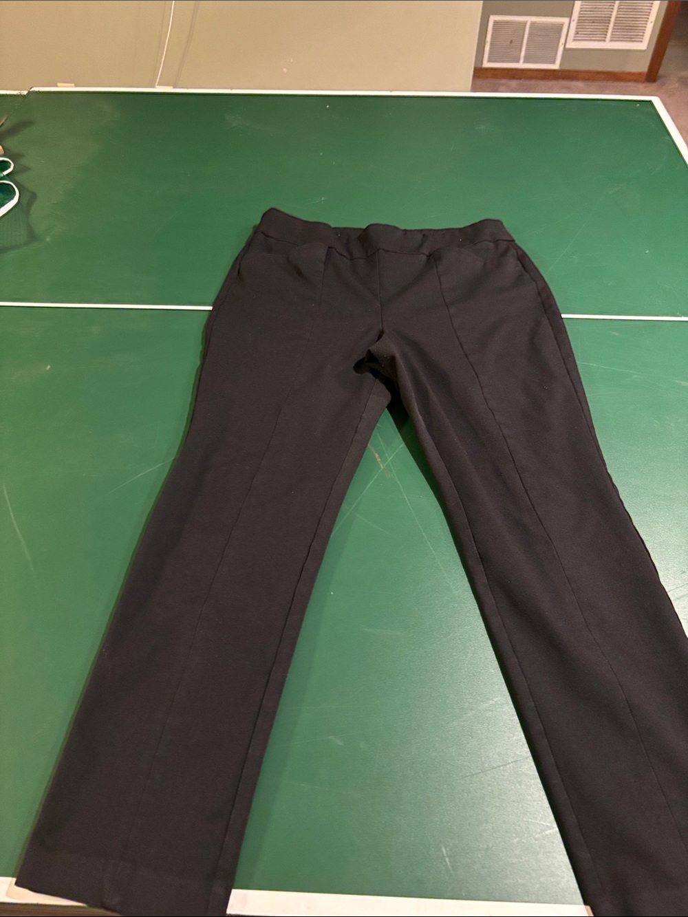Chico's Black Straight-Leg Trousers